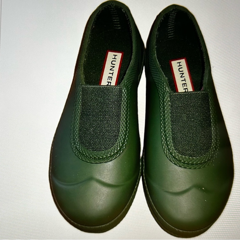 Hunter Kids Green Slip-On Rain shoes